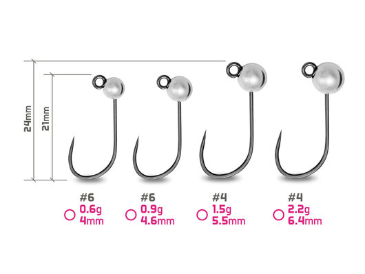 Tête plombée tungstène delphin t-area bl / 5 pcs - argentée - 101006084_2