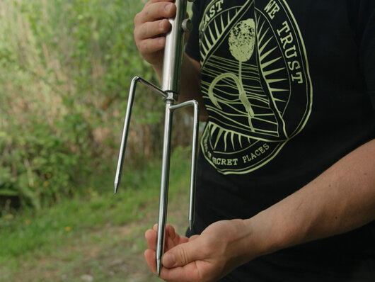 Nerezový zapichovací držiak dáždnika delphin trib - 101005974_3