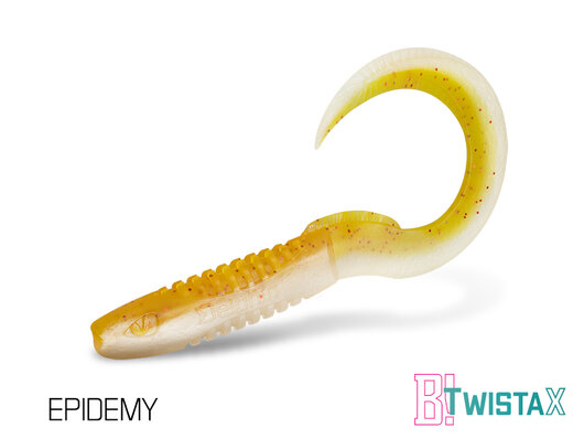 Umelá nástraha Delphin TwistaX Eeltail UVs / 5ks | 15cm/GREENCH