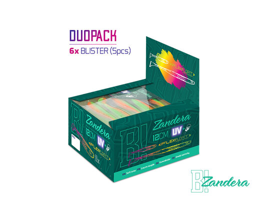 Umelá nástraha Delphin ZANDERA FlexiFLOAT UVs / 5ks | 12cm/GREENCH