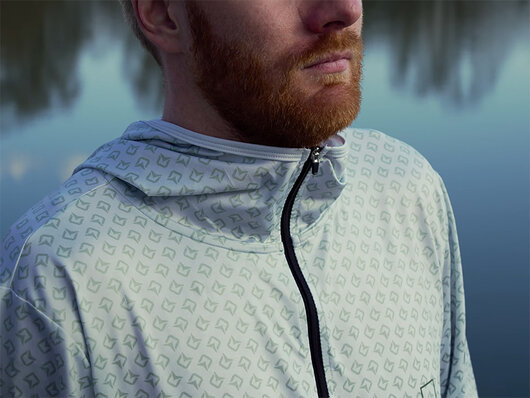 Tričko s kapucňou Delphin UV ARMOR 50+ | Olive S