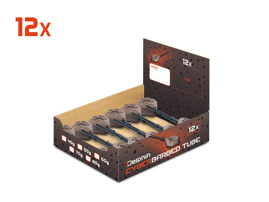 Olovená záťaž Delphin CyberBARBED TUBE