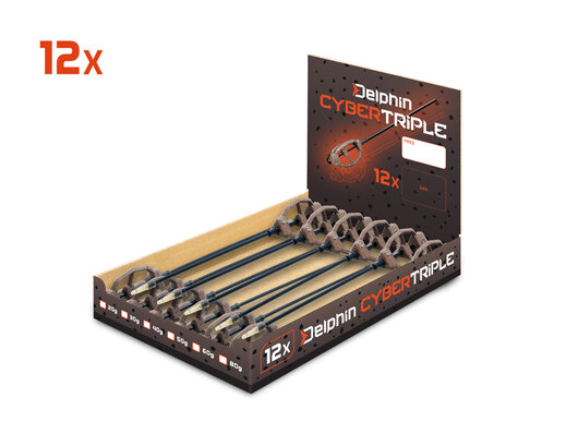 Olovené krmítko s trubičkou Delphin CyberTRIPLE