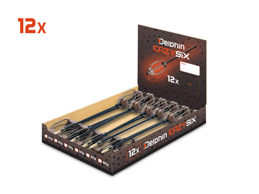 Olovené krmítko s trubičkou Delphin EazySIX