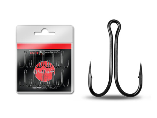 Háčik Delphin HKD Double / 8ks | BN/1
