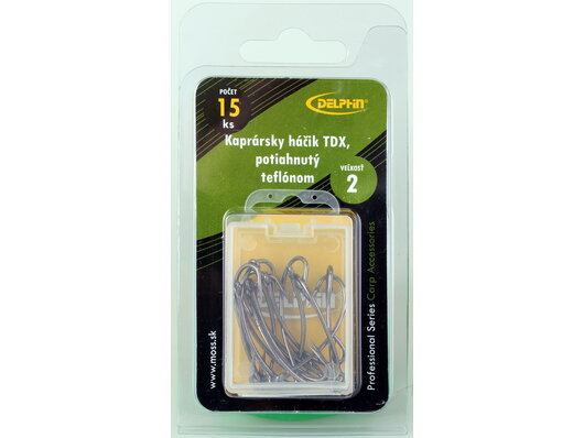 Kaprársky háčik TDX,pot.teflónom / 15ks