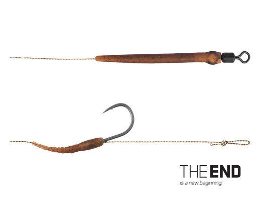 Nadväzec Delphin THE END Skin rig / 2ks | 20cm/25lbs/#4