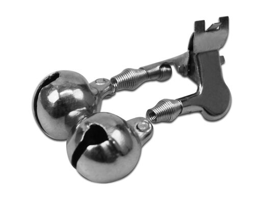 Zvonček Delphin, kovový štipec / 1ks | 14mm