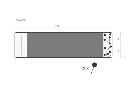 Krabica pre nádväzce Delphin CA-RIG