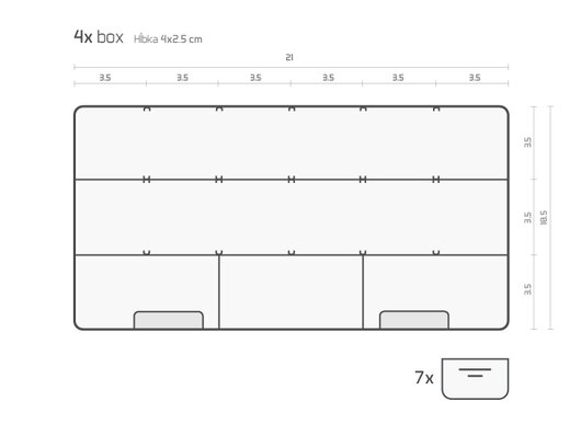 Prepravný box Delphin MB-01 + 4ks krabíc B03