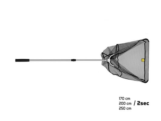 Podberák Delphin - kovový stred, gum.sieťka / 2 diely | 60x60/170cm