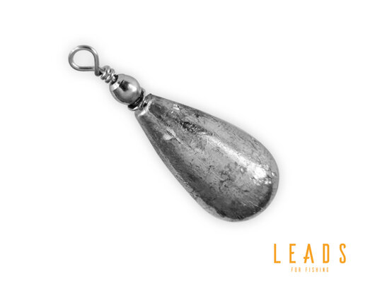 Delphin LEADS Hruška s obratlíkom / 5ks | 3g