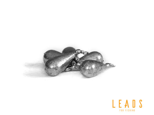 Delphin LEADS Hruška s obratlíkom / 5ks | 3g