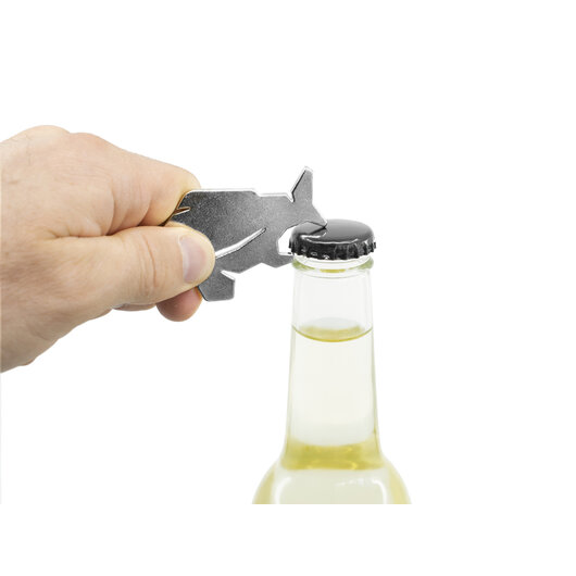 Porte-clés ouvre-bouteille delphin carpener argent - 101004773_2
