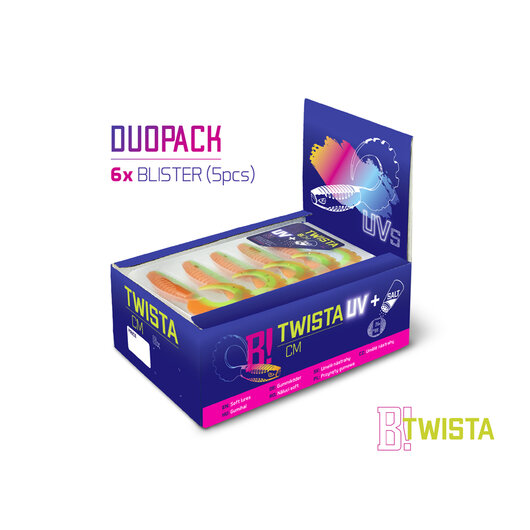 Umelá nástraha Delphin TWISTA UVs/ 5ks