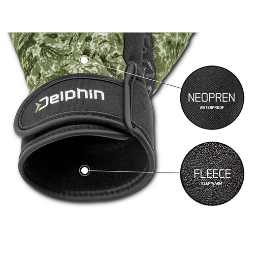 Neoprénové rukavice s výstelkou Delphin NeoFLIX