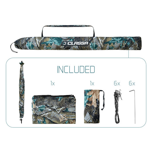 Dáždnik s bočnicou Delphin CLASSA CAMO
