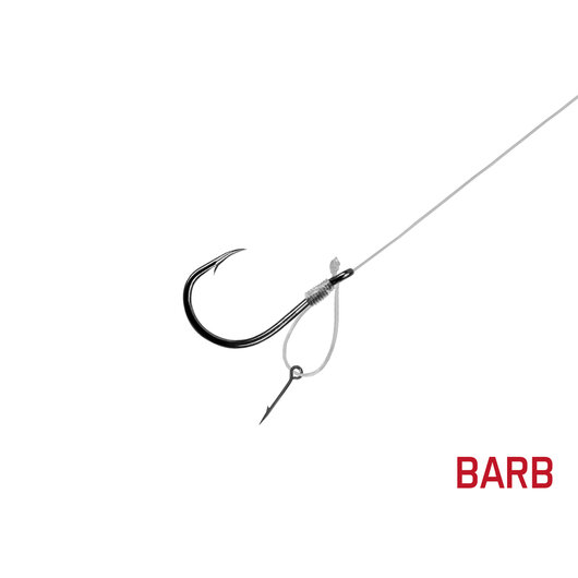 Nadväzec Delphin FLR D-rig / 6ks ‎| 8cm/0,22mm/BARB #8/Sting7mm