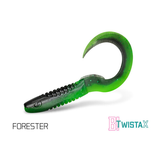 Umelá nástraha Delphin TwistaX Eeltail UVs / 5ks | 15cm/GREENCH