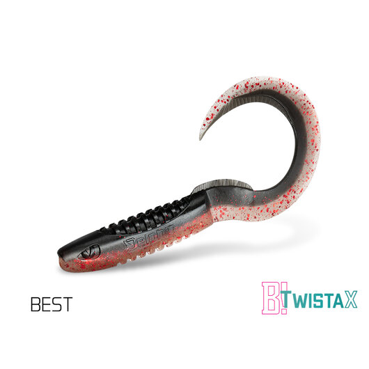 Umelá nástraha Delphin TwistaX Eeltail UVs / 5ks | 15cm/GREENCH