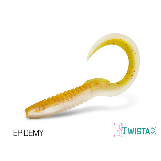 Umelá nástraha Delphin TwistaX Eeltail UVs / 5ks | 15cm/GREENCH