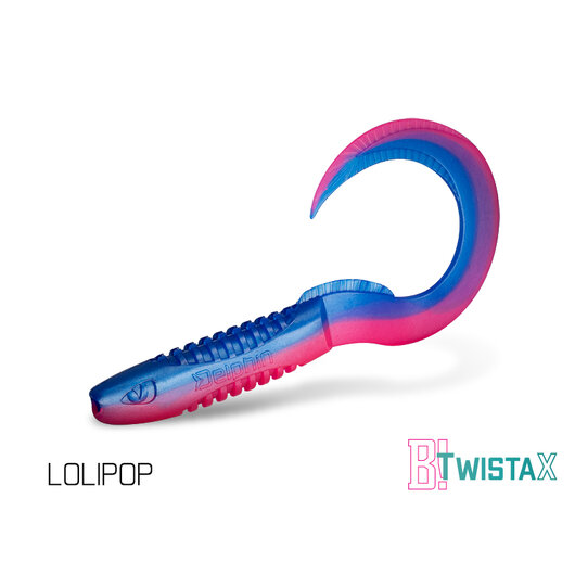 Umelá nástraha Delphin TwistaX Eeltail UVs / 5ks | 6cm/GREENCH