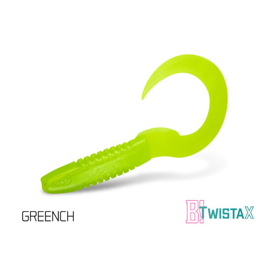 Umelá nástraha Delphin TwistaX Eeltail UVs / 5ks | 6cm/GREENCH