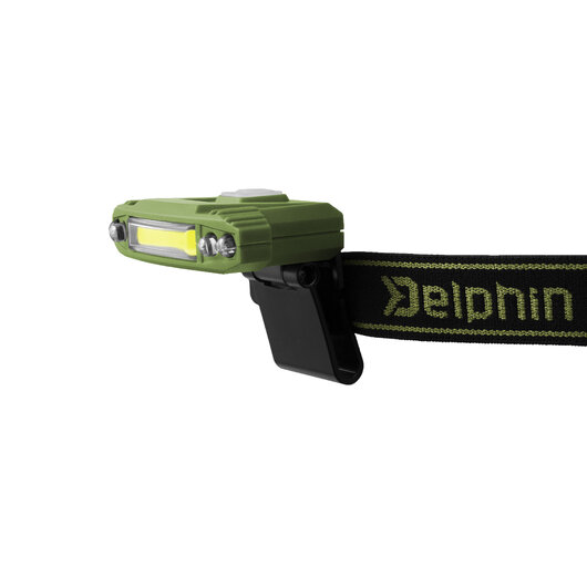 Čelová lampa Delphin RAZOR USB UC