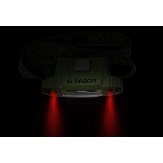 Čelová lampa Delphin RAZOR USB UC