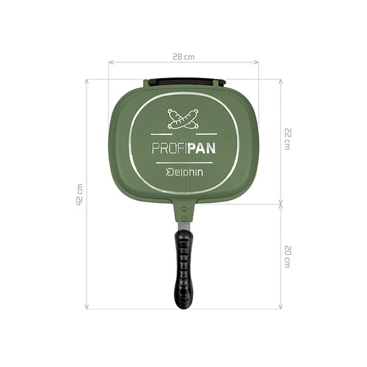 Panvica Delphin ProfiPAN Green | 22x28x7cm