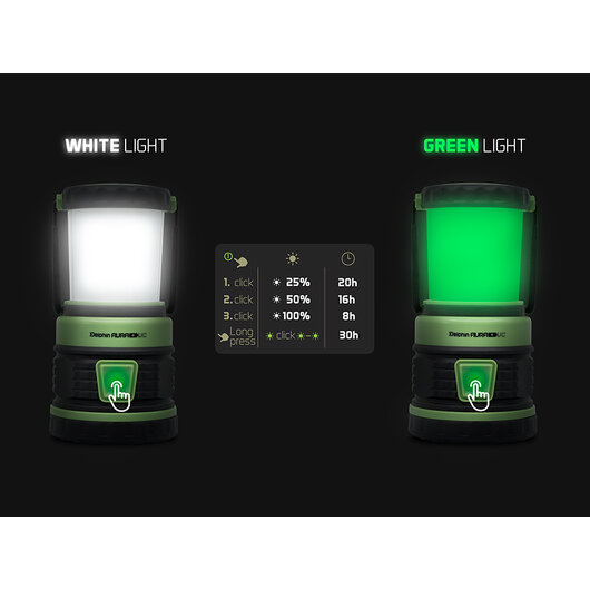 Kempingová lampa Delphin AURA+ UC | 8,5W 5400mAh