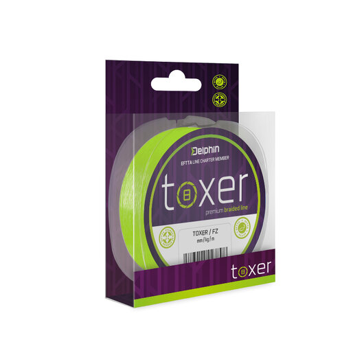Delphin TOXER / fluo zelená | 0,12mm 5,2kg 80m