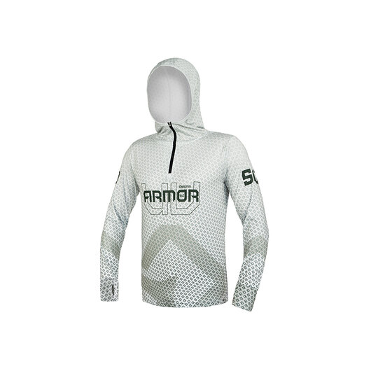 Tričko s kapucňou Delphin UV ARMOR 50+ | Olive S
