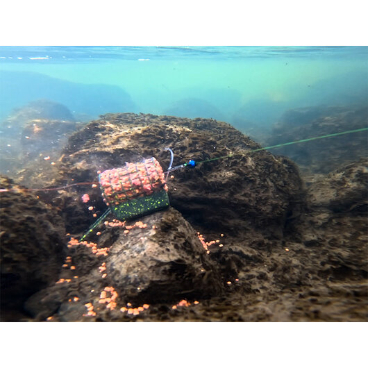 Krmítko s olovenou záťažou Delphin RiverSTIX