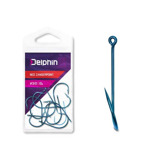 Háčik Delphin B! NEO ZanderPoint BLU / 10ks