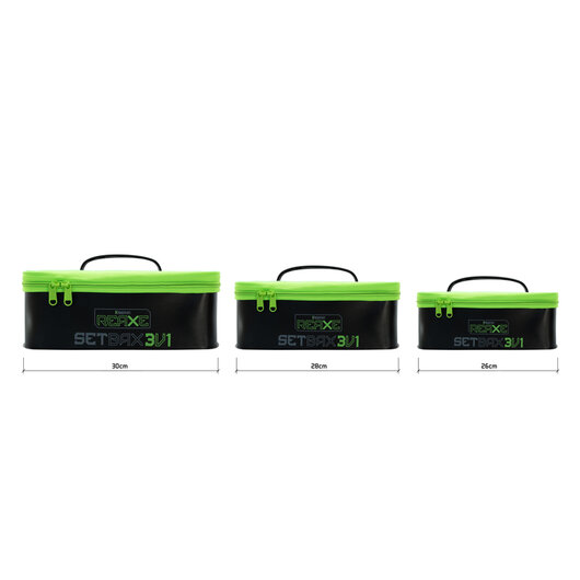 Set tašiek Delphin REAXE SetBAX 3v1 | 30x20x11cm / 28x18x10cm / 26x16x9cm 