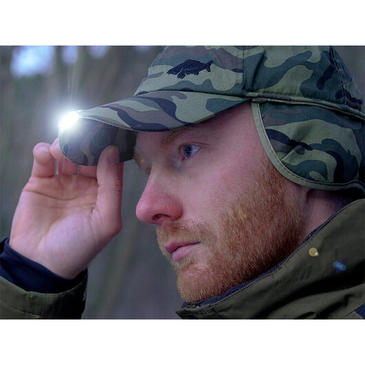 Zimná LED šiltovka Delphin OutLINE Camo