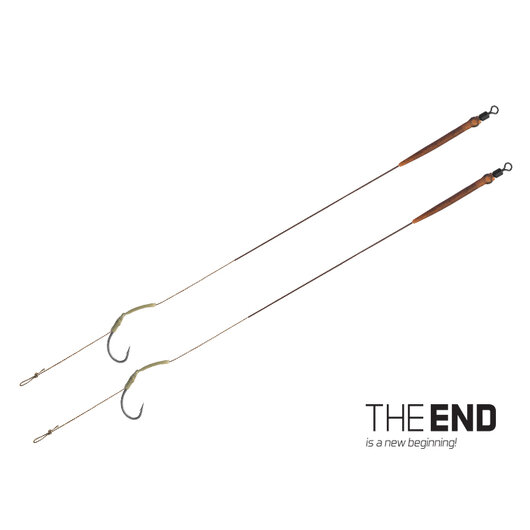 Nadväzec Delphin THE END Skin rig / 2ks | 20cm/25lbs/#4