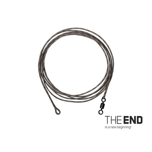Nadväzec THE END Leadcore + swivel / 3ks | 1m