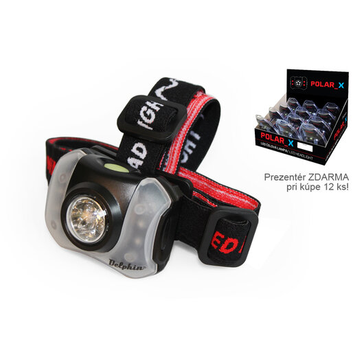 Čelová lampa Delphin POLAR_X | 5+4 LED