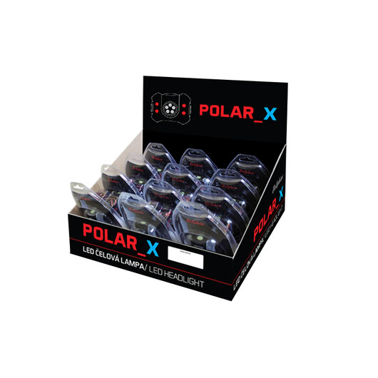 Čelová lampa Delphin POLAR_X | 5+4 LED