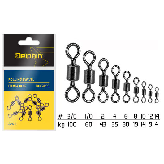 Rolling Swivel A-01/10ks | BN/2