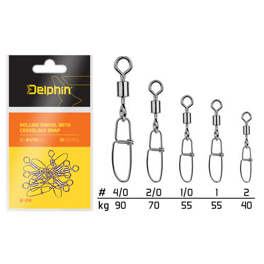 Rolling swivel with Crosslock snap | BN/1