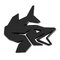 3d autocollant delphin pike noir - 101005912
