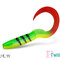 Umelá nástraha Delphin TwistaX Eeltail UVs / 5ks | 15cm/GREENCH