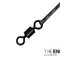 Nadväzec THE END Leadcore + swivel / 3ks | 1m