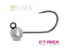 Tête plombée tungstène Delphin T-AREA BL / 5 pcs - argentée
