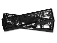 Support de plaque d'imatriculation 3D Delphin ANGLER ON BOARD / 2 pcs