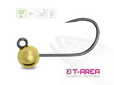 Tête plombée tungstène Delphin T-AREA BL / 5 pcs - dorée