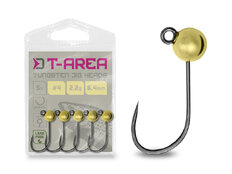 Tête plombée tungstène Delphin T-AREA BL / 5 pcs - dorée